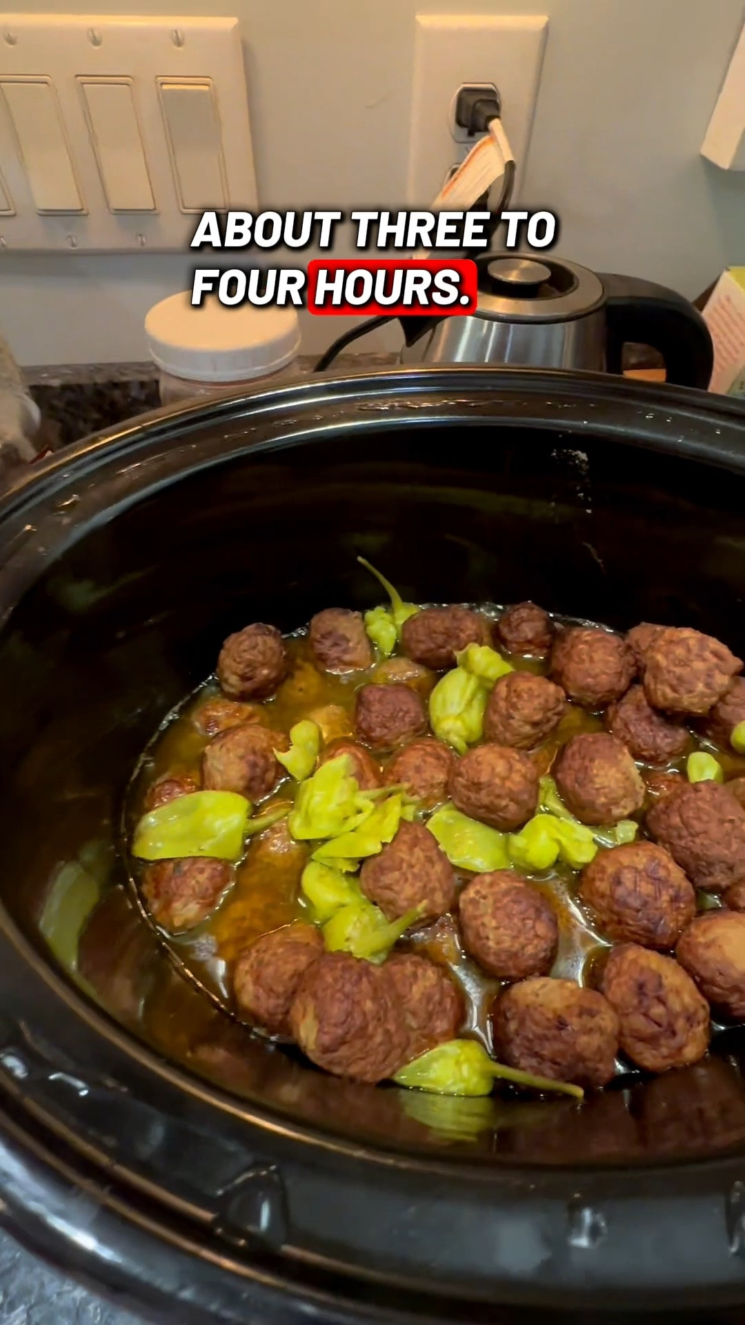 Mississippi Meatballs are easy. Just dump in the crockpot and plate up in just 3-4 hours. Makes great left overs too. 

Ingrediants are…
• Frozen meatballs
• Packet of Ranch dressing
• Brown gravy packet
• 3 cups Beef broth/stock
• 1 jar of pepperoncinis mild 
• stick of UNSALTED butter

#LTKfoodie #LTKHome