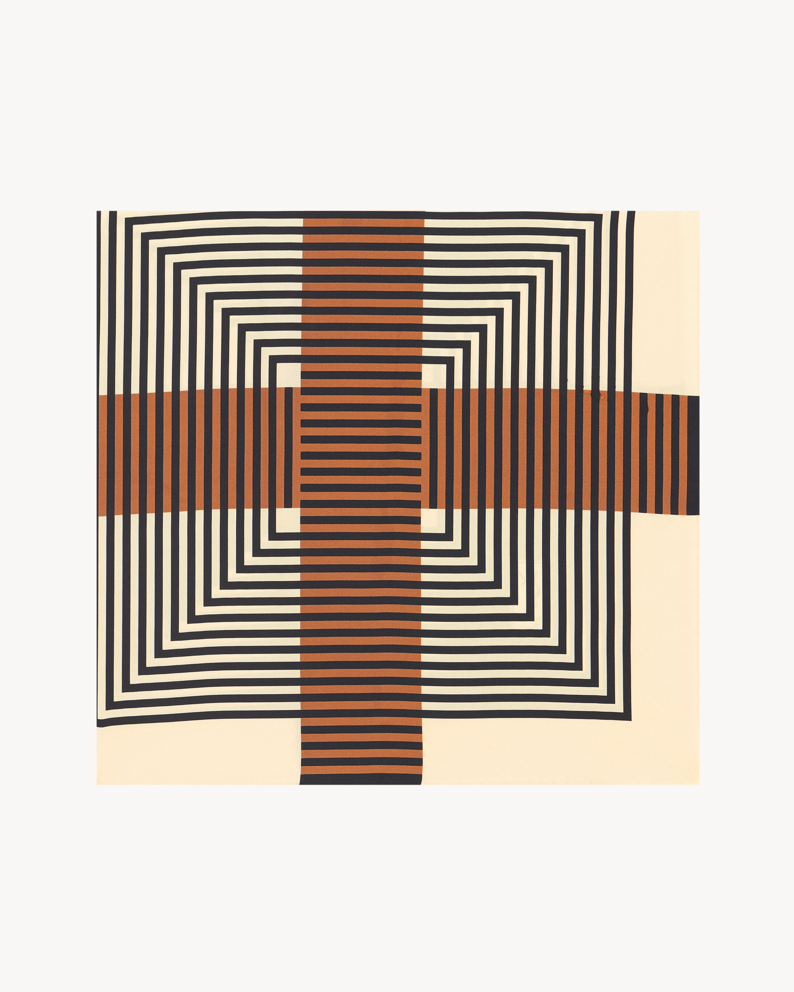 Saint Laurent Square Scarf In Silk Twill - White - One Sizenisex - One Size | Saint Laurent Inc. (Global)