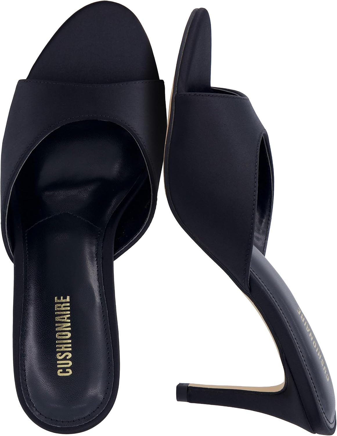 CUSHIONAIRE Elle Pointed Heel Womens Sandal, Open Toe Heeled Mule with Cushioned Memory and Stiletto Design | Amazon (US)