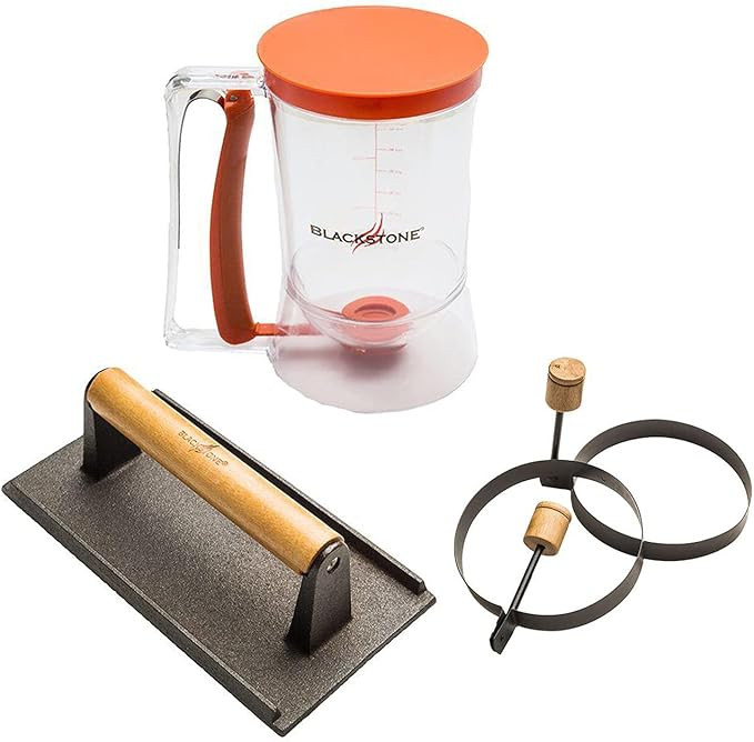 Blackstone 1543 Outdoor Griddle Breakfast Preparation Kit with Pancake Batter Dispenser, Cast Iro... | Amazon (US)