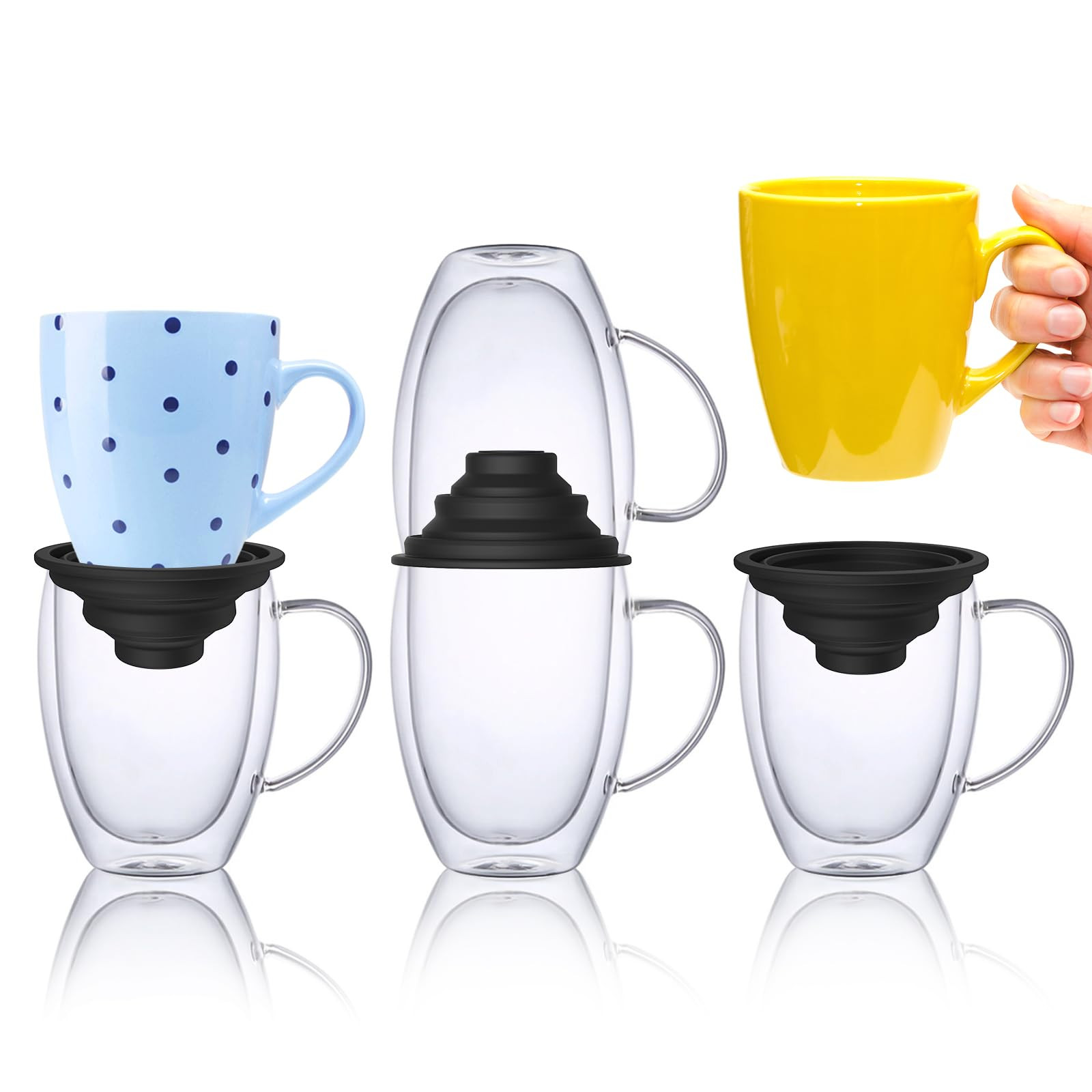 Mug Stacker & Storage Organizer – Expandable, Stackable Cup Holder for Kitchen Cabinet or Pantr... | Amazon (US)