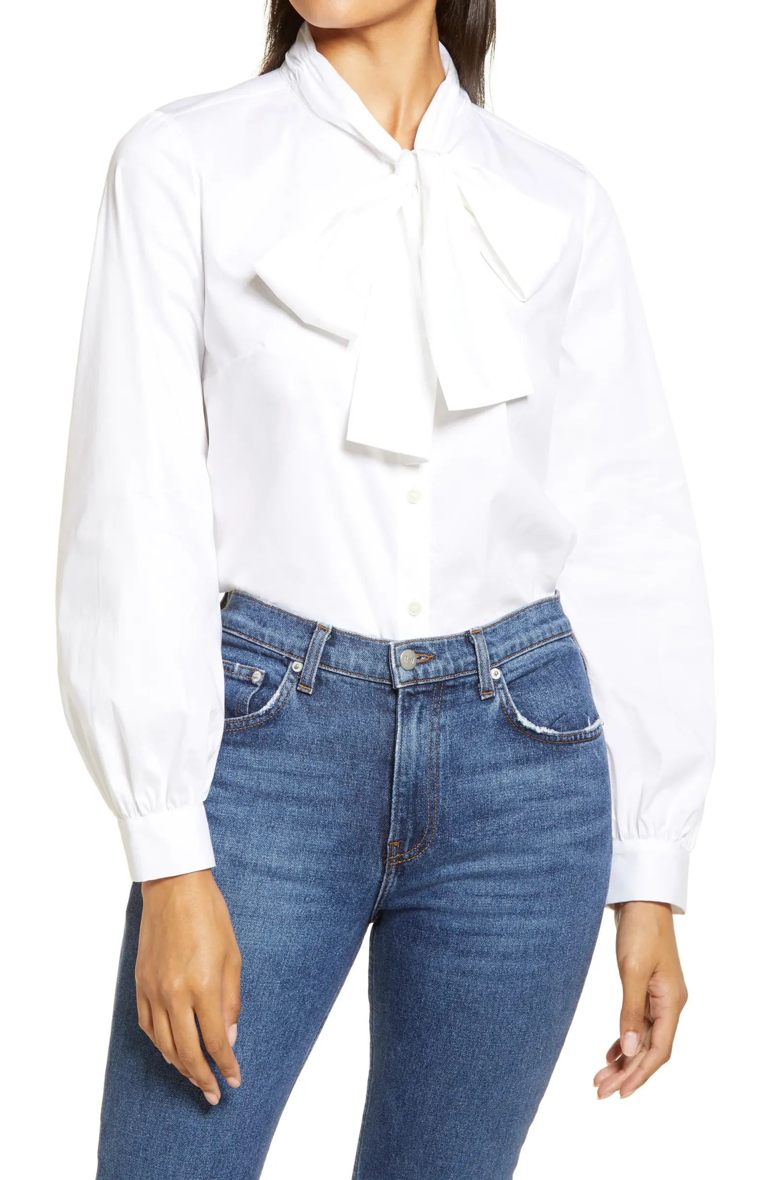 Tie Neck Shirt | Nordstrom