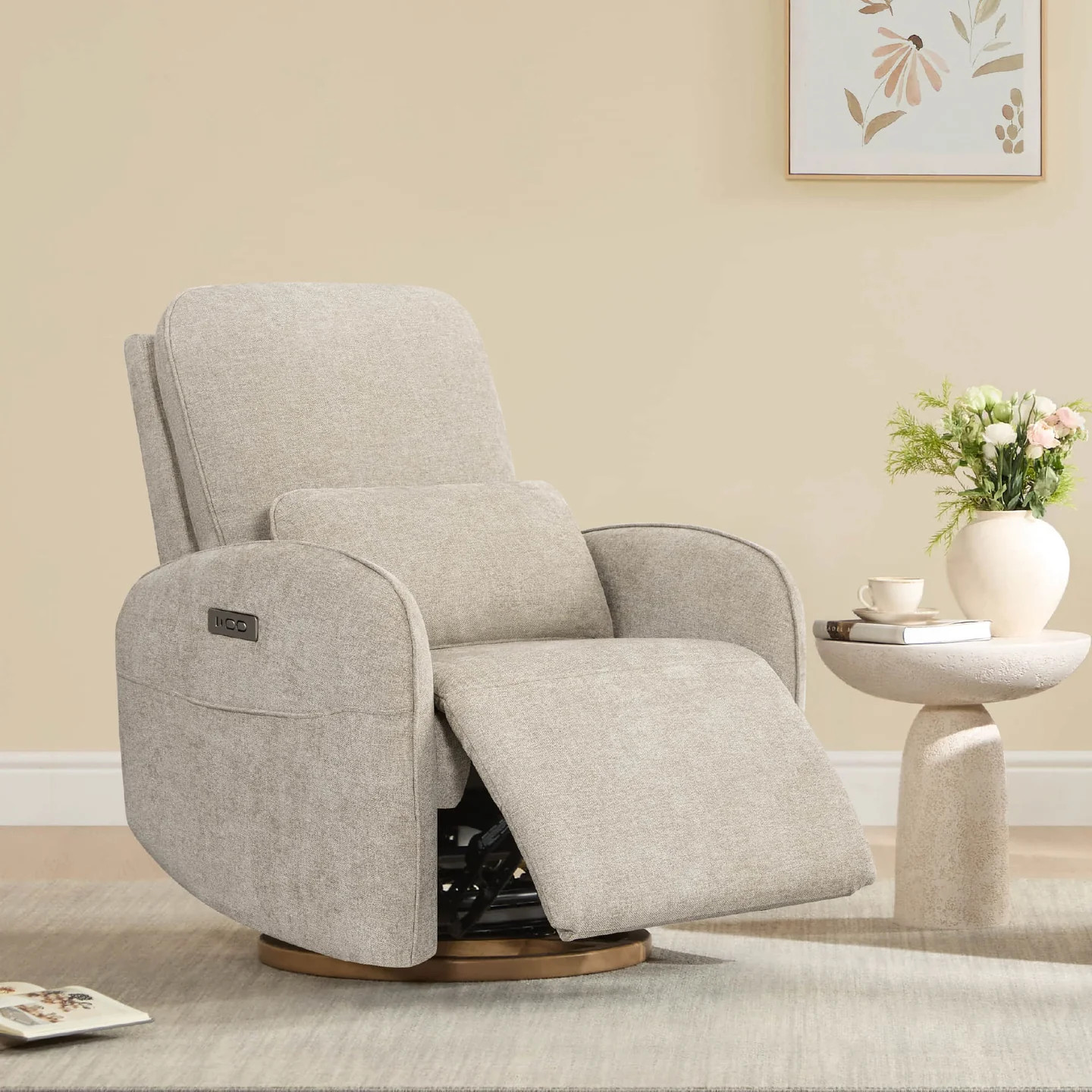 Errol Power Swivel Nursery Glider Recliner | FSC-Certified | Chita