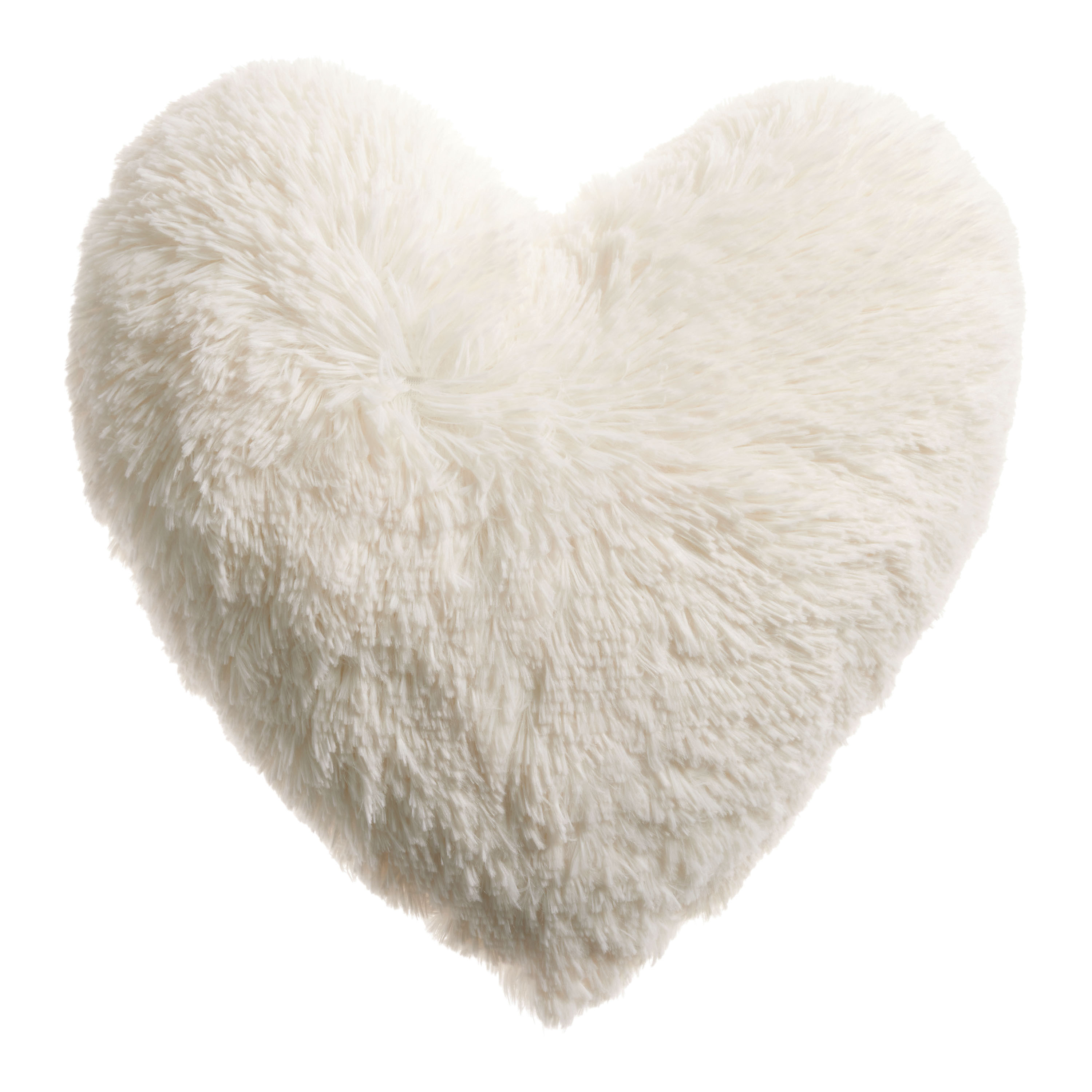 Shaggy Heart Shaped Throw Pillow | World Market