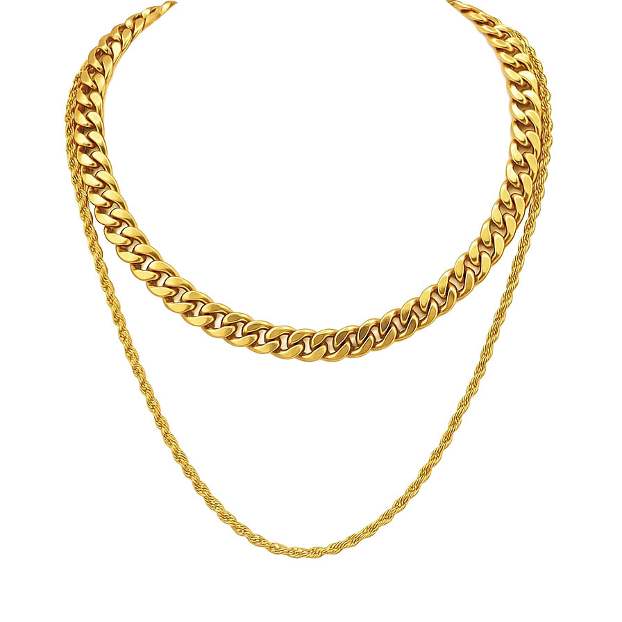 Reece Double Chain Necklace | Ellie Vail Jewelry