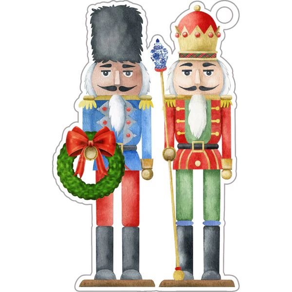 Stock Shoppe: Nutcrackers Die-Cut Gift Tags | WH Hostess Social Stationery