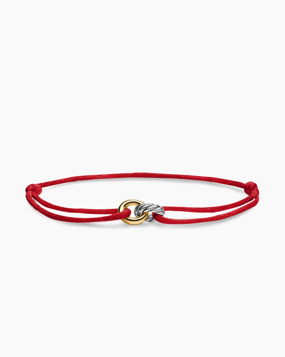 David Yurman | Sculpted Cable Linked Cord Bracelet with Sterling Silver and 14K Yellow Gold, 8.7m... | David Yurman
