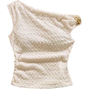 SOLY HUX Women's Off The Shoulder Tank Tops Sleeveless Ruched Going Out Vacation Summer Crop Top | Amazon (US)