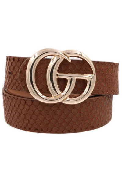 GG Belt in Brown snake | Indigo Closet 