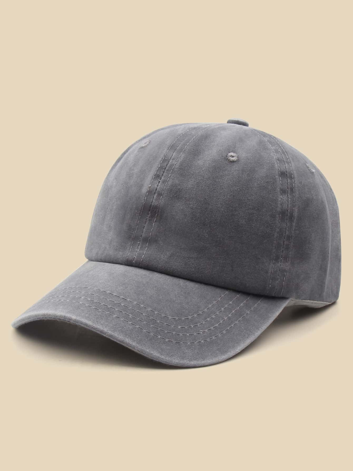 Stitch Detail Solid Baseball Cap | SHEIN