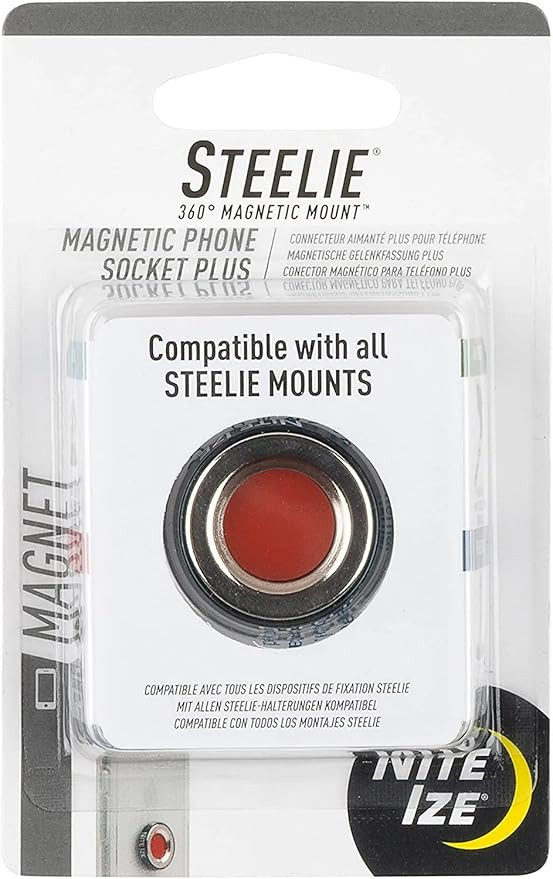 Nite Ize Steelie Magnetic Phone Socket Plus - Dashboard Phone Mount Socket with Strong Magnet - P... | Amazon (US)