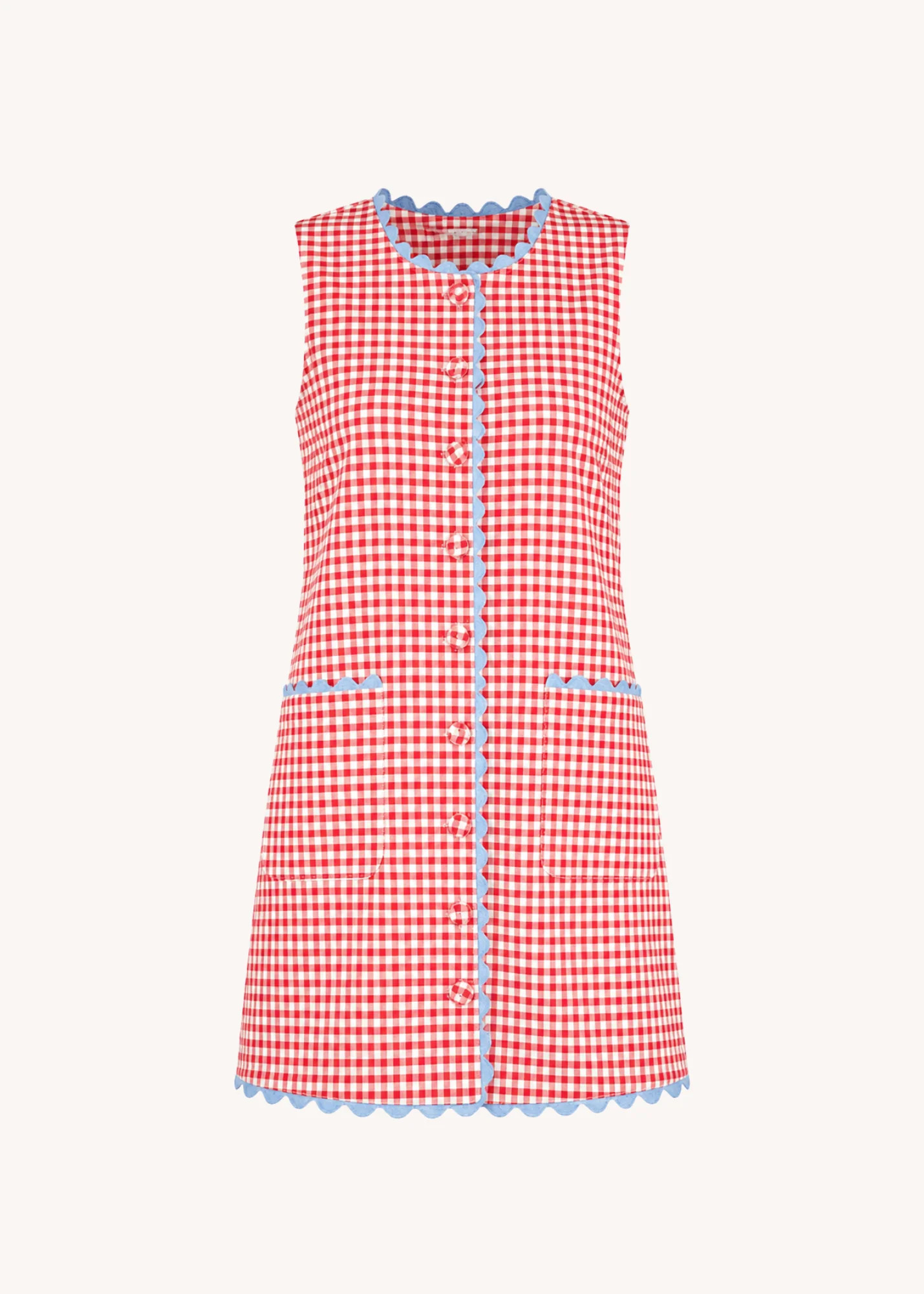 Lincoln Shift Dress in Red | Poppy and Pink