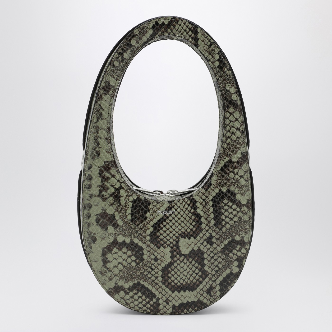 Snake print leather Small Swipe Bag | The Double F