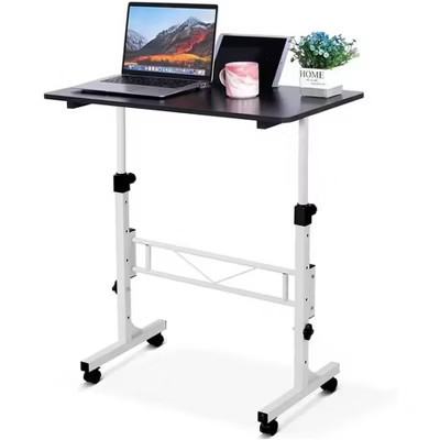 Height Adjustable Desk with Wheels, Height Adjustable Desk 70-110cm, Small PC Table for Home Office, Bed Table, Standing Table for Home and Office | Target