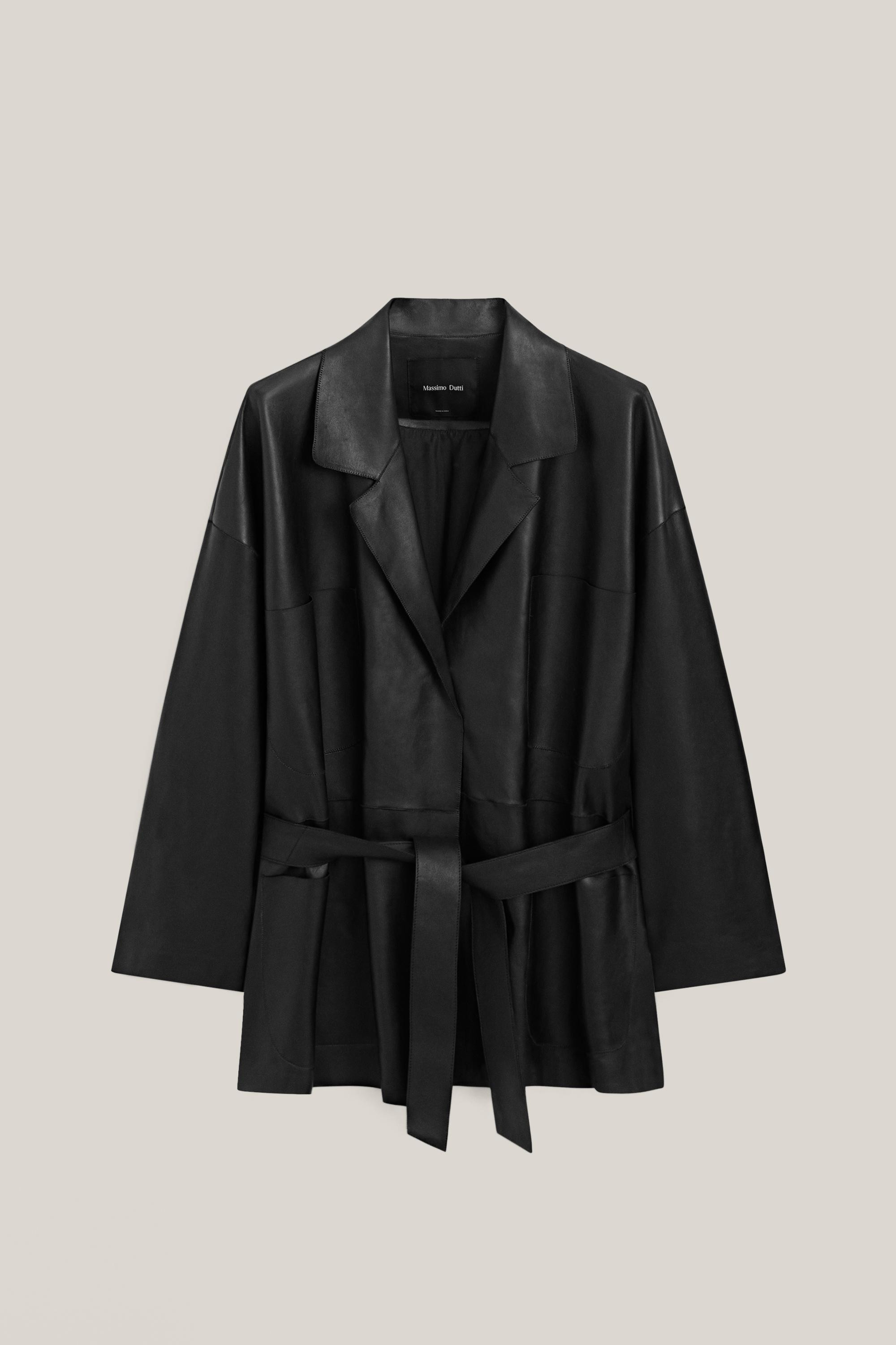 VIEW LOOK
Long Nappa Leather Jacket With Tie - Limited Edition

 £499  Colour:  Black  Add to ba... | Massimo Dutti UK