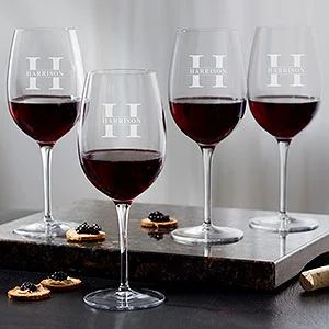 Luigi Bormioli® Lavish Last Name Engraved 20oz. Red Wine Glass | Personalization Mall
