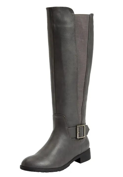 Comfortview The Milan Tall Wide Calf Boot in Grey at Nordstrom, Size 10.5 | Nordstrom