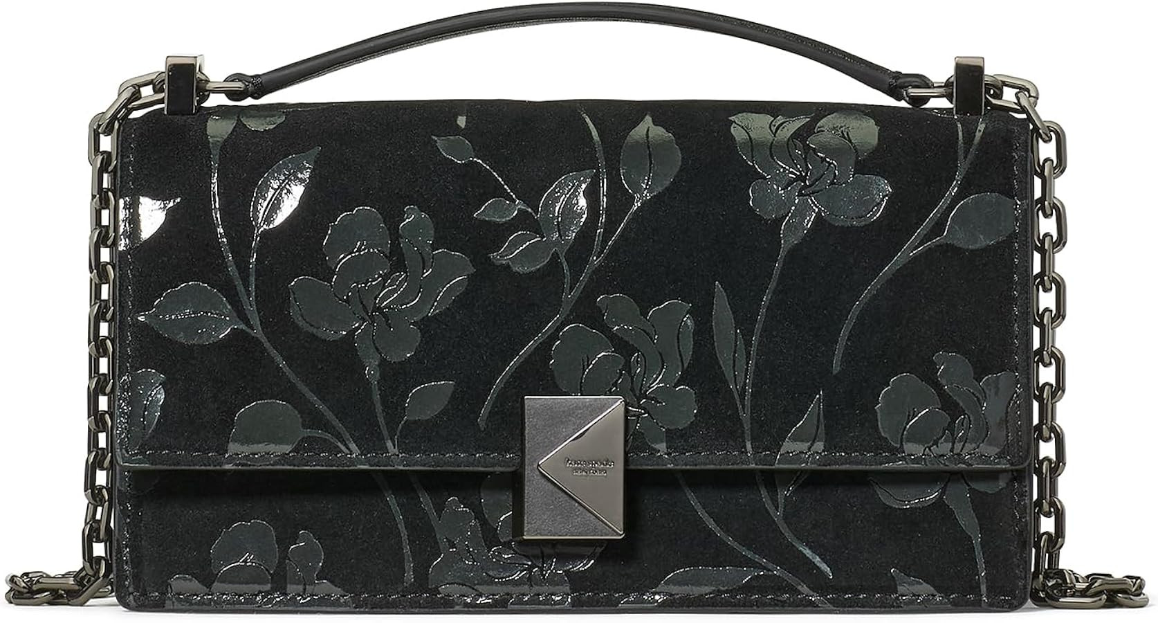 kate spade new york womens Deco Mini Leather Flap Chain Crossbody | Amazon (US)