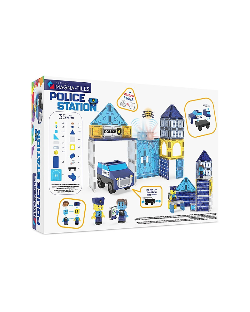 Magna-Tiles Police Station Magnetic Construction Set, 35 Piece - Ages 3+ | Bloomingdale's (US)