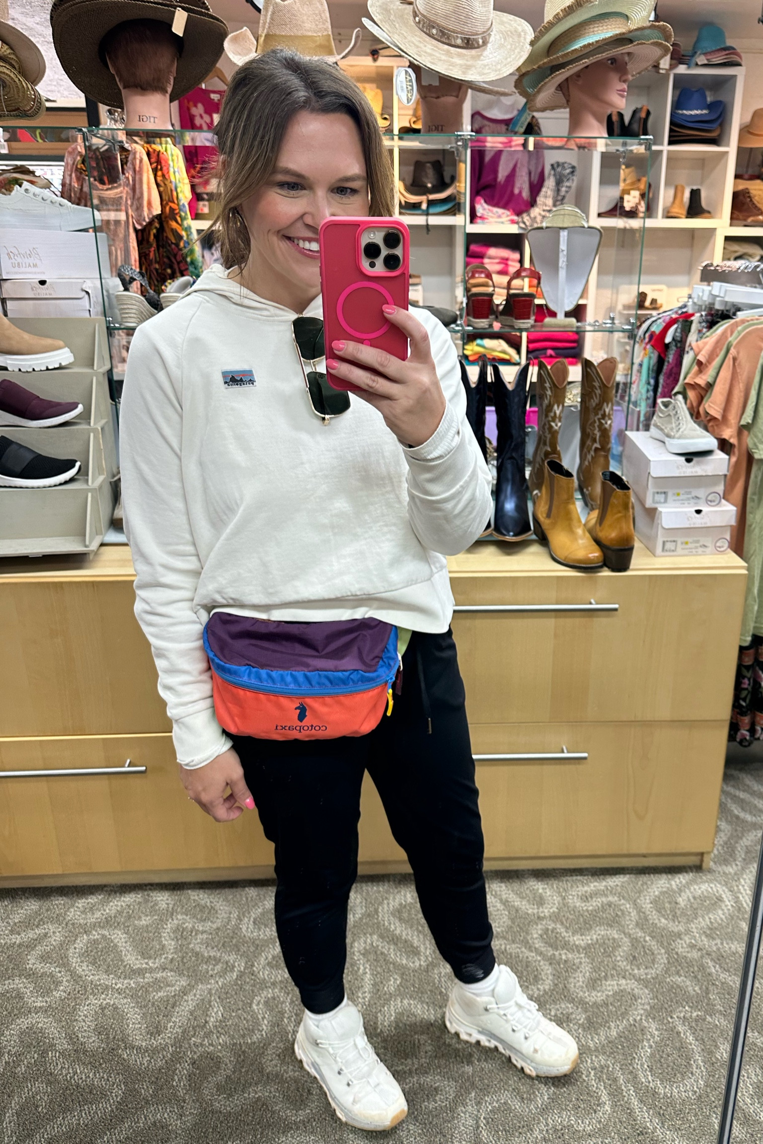 Hiking Outfit! 

What I wore hiking in Sedona! Perfect lightweight hoodie, joggers and and hiking boots

Love my Cotopaxi belt bag! Holds my phone, a charger, sunscreen, and more with plenty of room to spare! 



#LTKstyletip #LTKtravel #LTKfindsunder100