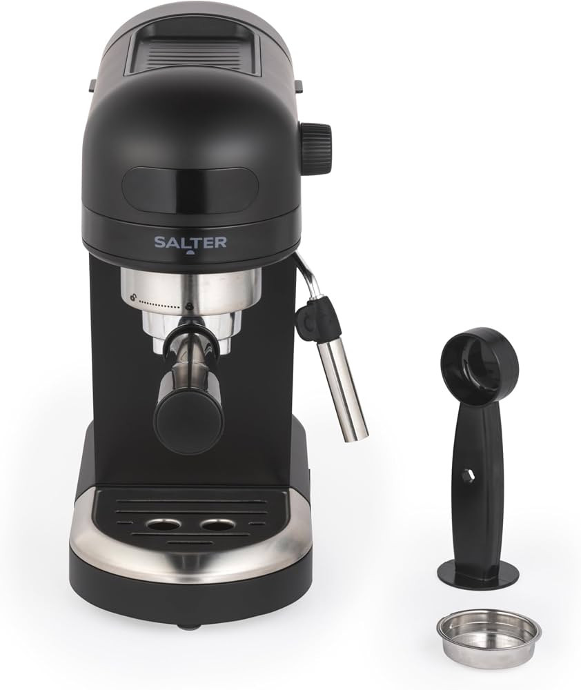 Salter Professional Espirista Coffee Machine – 1.4 L, BPA-Free, Milk Frothing Wand, For Ground ... | Amazon (UK)