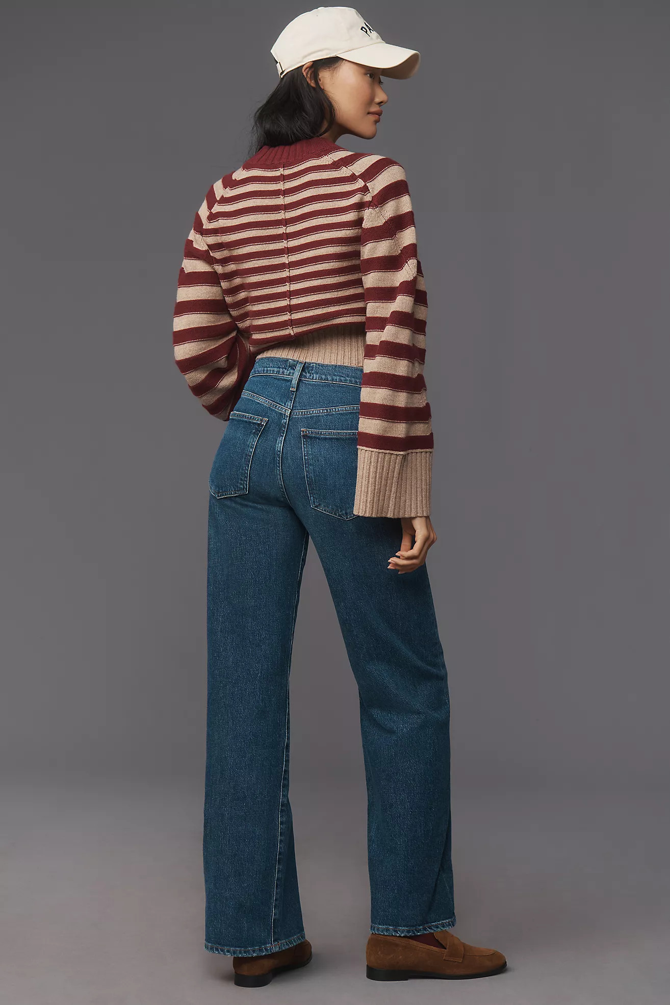 AGOLDE Harper Mid-Rise Straight-Leg Jeans | Anthropologie (US)