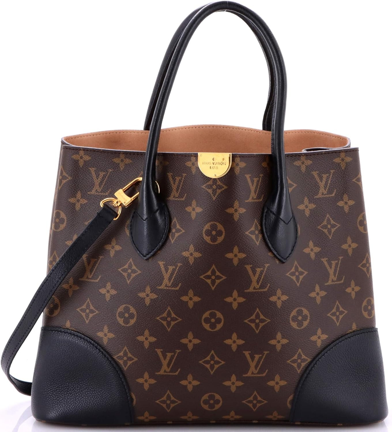 Amazon.com: Louis Vuitton, Pre-Loved Flandrin Handbag Monogram Canvas and Leather, Black : Luxury... | Amazon (US)