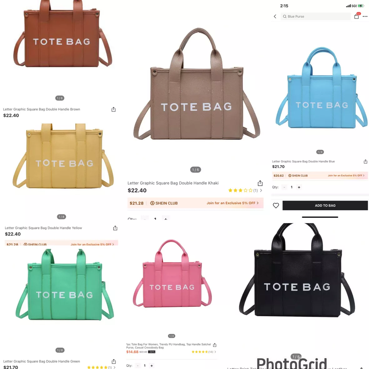 Upgrade your Handbag collection with Shein Handbags available on