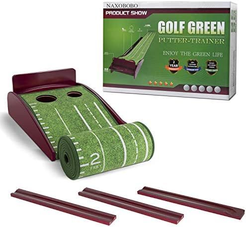 Putting Green Mat for Indoor-Outdoor Golf Matt Putting Green with Auto Ball Return Golf Practice Tra | Amazon (US)