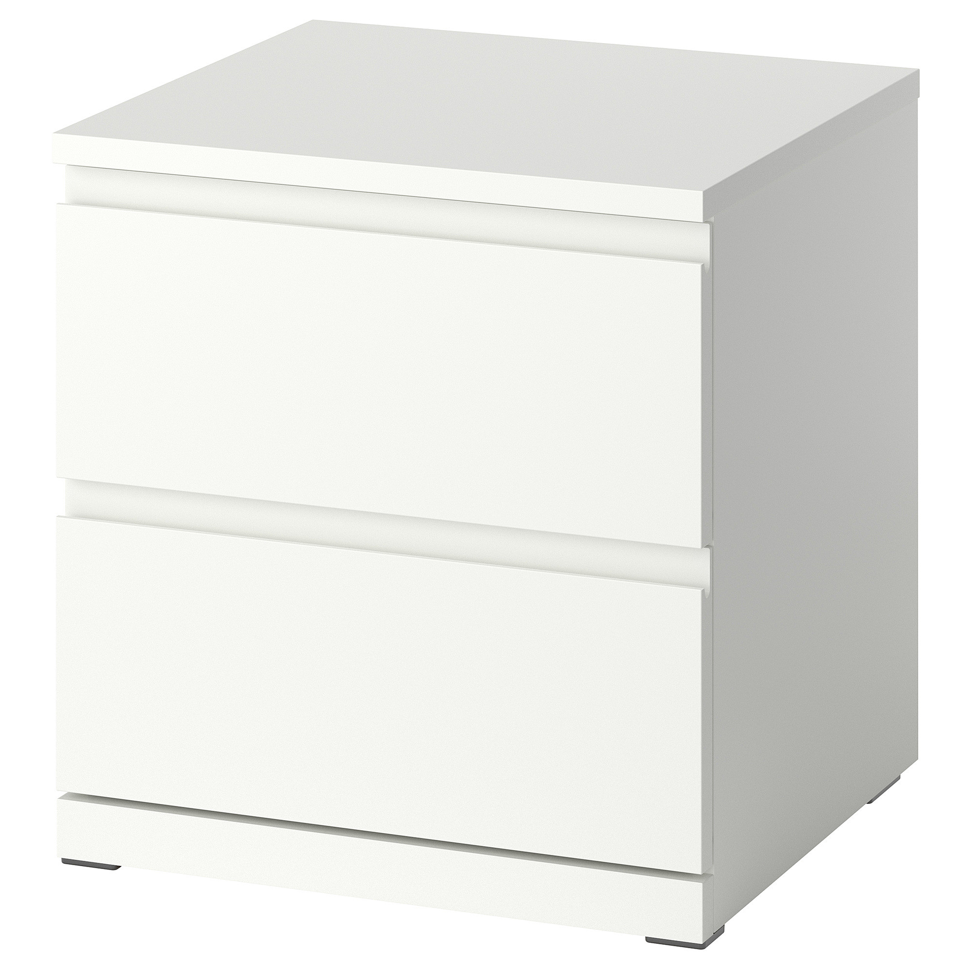 STORKLINTA Nightstand, white/with 2 drawers, 19 5/8x18 7/8x20 7/8 " | IKEA US