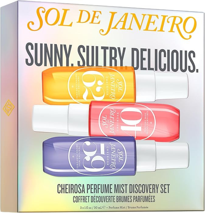 Sol de Janeiro Cheirosa Perfume Mist Discovery Set | Includes Cheirosa 62, 40, and 59 | 3 x 1 fl ... | Amazon (US)