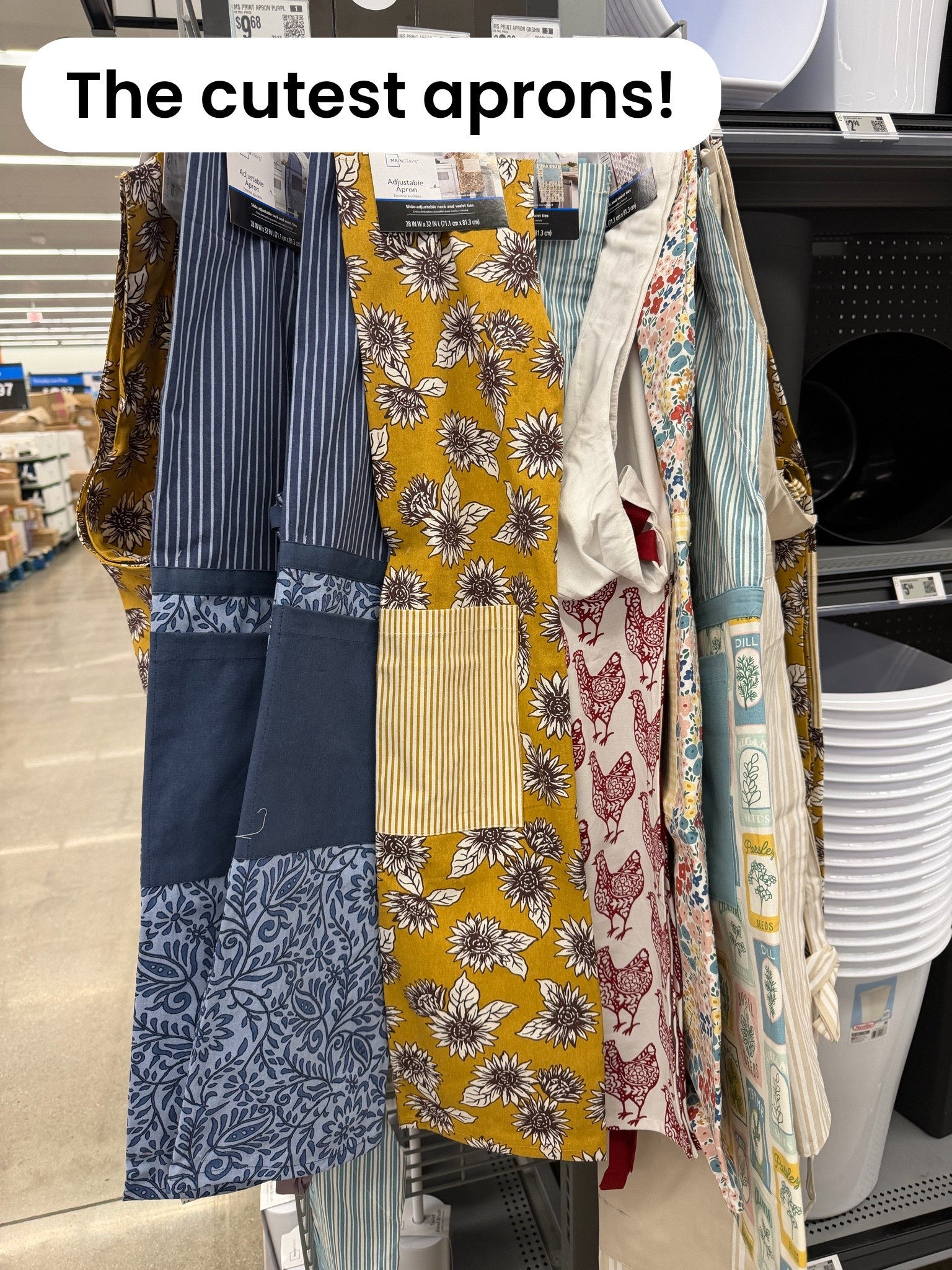 I am loving all these apron prints from Walmart!

#LTKHome #LTKSaleAlert #LTKmomlife