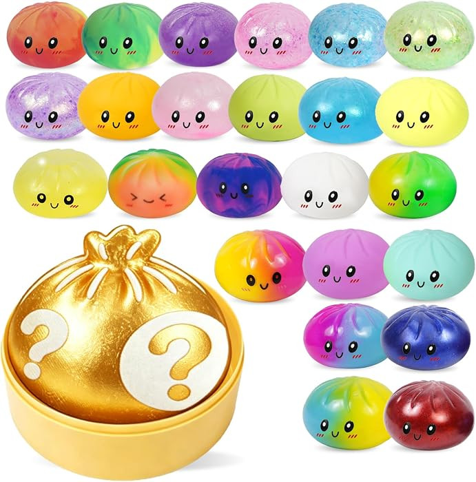 Dumplings Squishys Mystery Box, Random 1 of 24 Colors,Slow Rising Squeeze Toy, Sensory Fidget Toy... | Amazon (US)