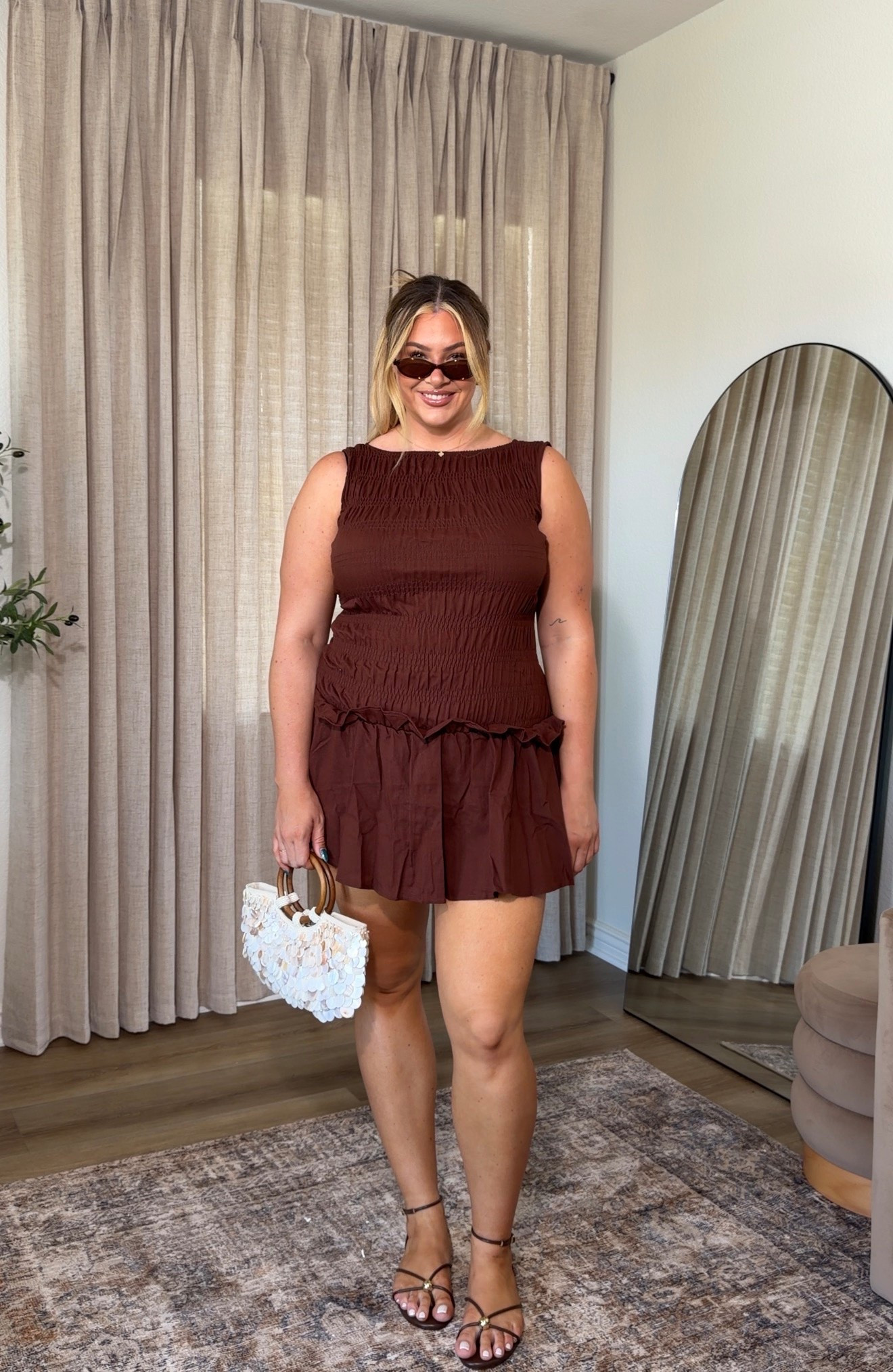 such a cute mini dress for summer ☀️ wearing it in a size large!

#LTKootd #LTKMidsize #LTKSeasonal