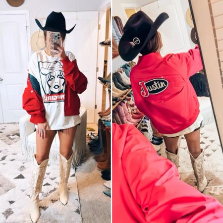 Love this fun Country concert outfit idea with a black cowboy hat, tall cowboy boot. Follow for more western fashion and music festival outift ideas #LTKFestival 
5/16

#LTKStyleTip #LTKSeasonal #LTKParties