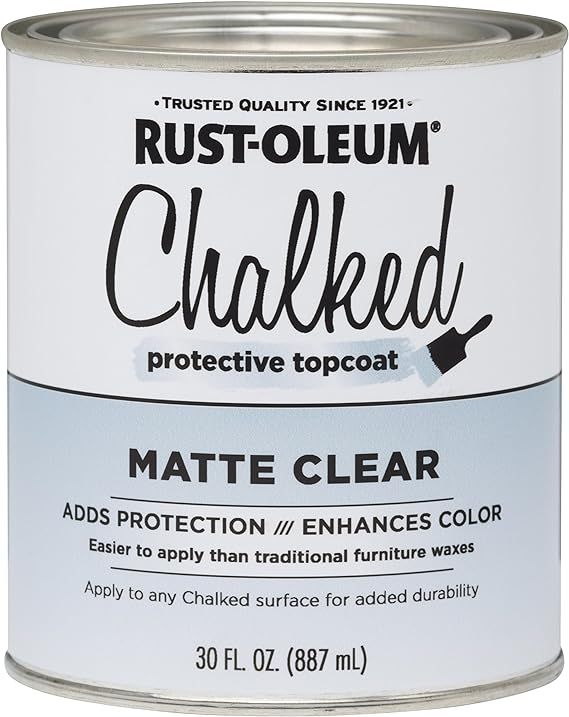 Rust-Oleum 287722 Ultra Matte Interior Chalked Paint 30 oz, Clear | Amazon (US)