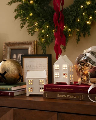 Ceramic Tealight Cottage Tall | McGee & Co. (US)