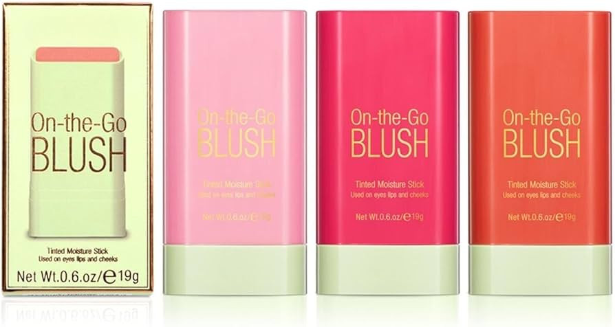 PICKX On-the-Go Makeup Blush Stick Tinted Moisture Stick, Shadow Lips Cheek Blusher Creamy Makeup... | Amazon (US)