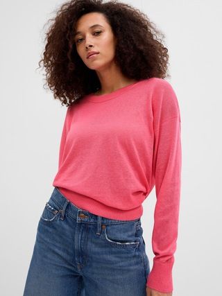 Linen-Blend Sweater | Gap Factory