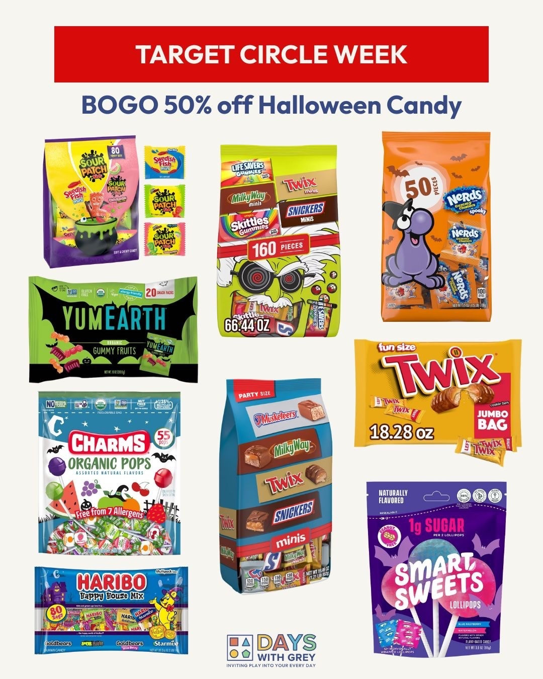 Go ahead and stock up for Halloween, candy BOGO 50% off makes the big bags so reasonable! (And this way you won’t be scrambling on the 31st!)

#LTKSeasonal #LTKKids #LTKHalloween