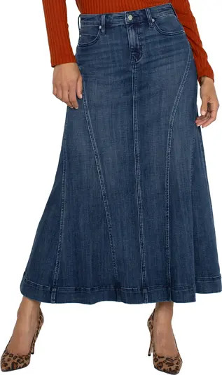 Mermaid Denim Maxi Skirt | Nordstrom