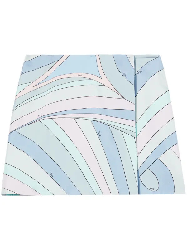 PUCCI Iride-print Silk Mini Skirt | Blue | FARFETCH AU | Farfetch Global
