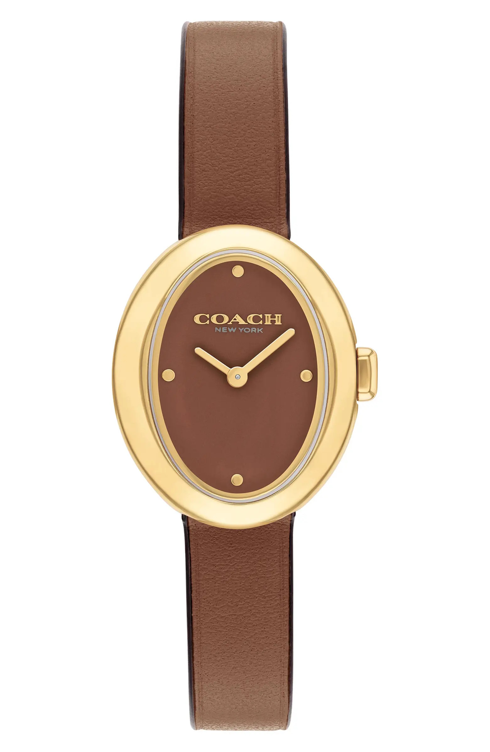 Sammy Leather Strap Watch, 22.5mm | Nordstrom