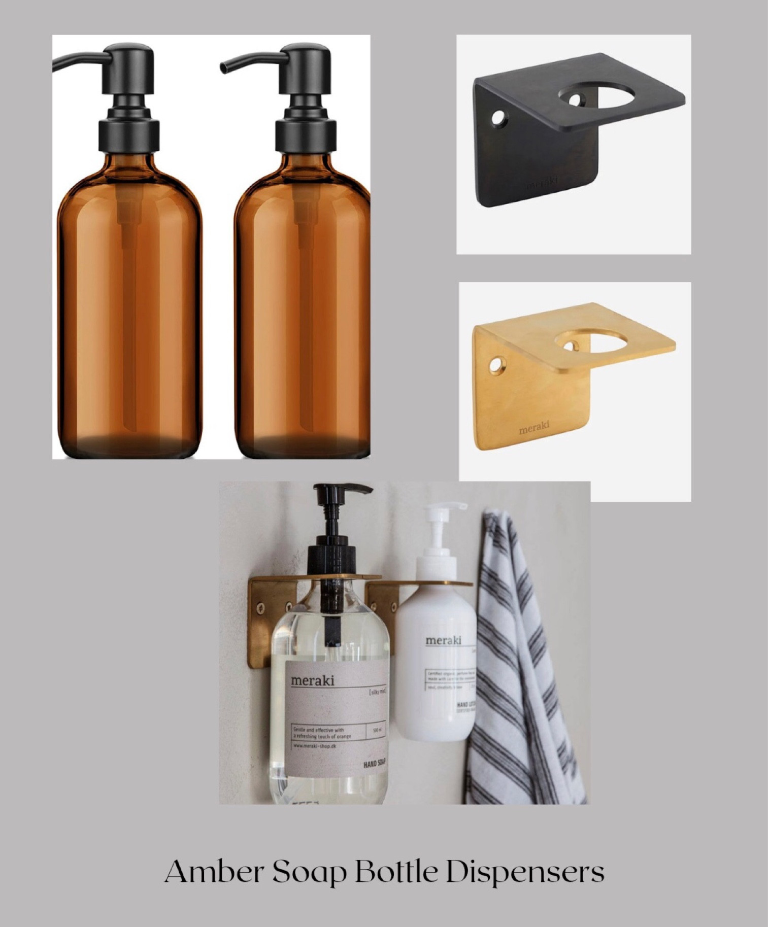 Amber Soap Dispenser with soap brackets from theparkolive.com

#LTKunder50 #LTKhome #LTKstyletip