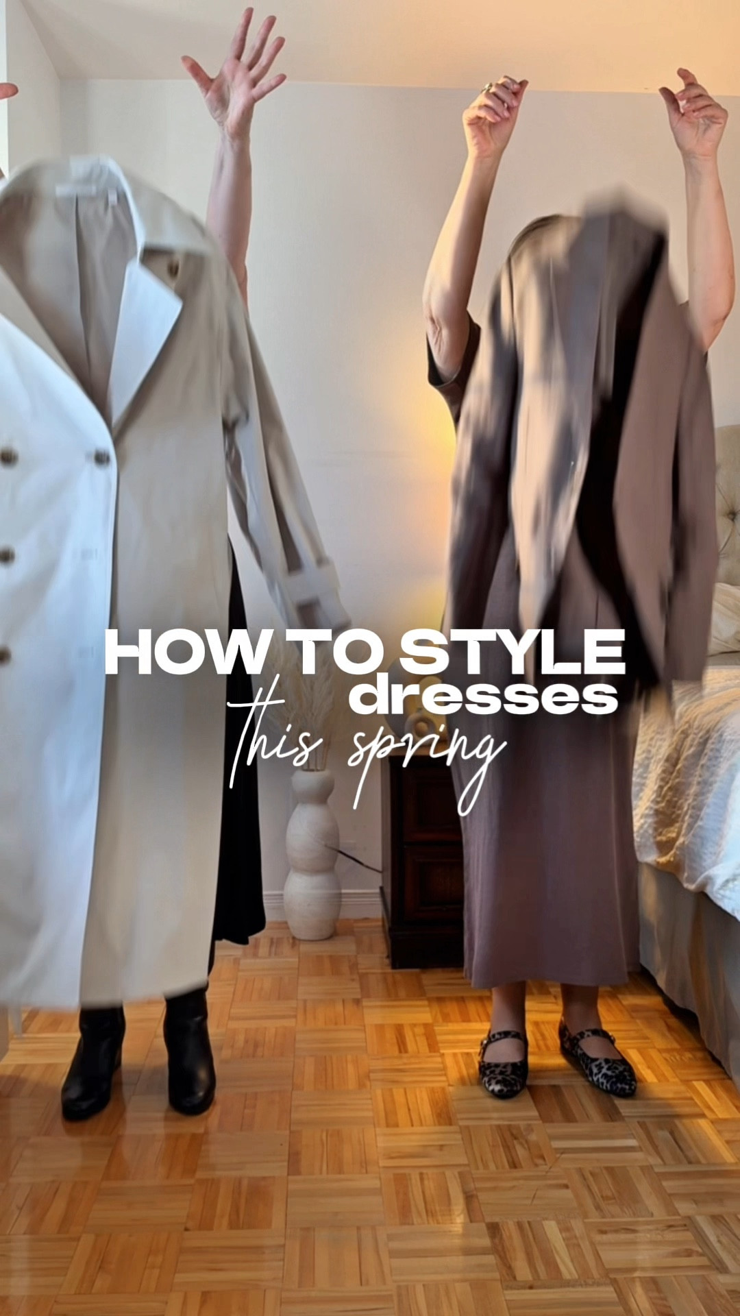 Why I love minimalist fashion- it’s timeless! 
Left look: Classy clean cut wrap dress in solid colors looks modern and polished paired with classic trench coat, suede jacket or leather jacket.
Right look: Casual modern tee shirt dress paired with a sweater, a denim jacket, a classic blazer and a leather bomber jacket. 
For extra umph wear leopard or animal print accessories and/or tie the sweater around your hips. 

What do you think? Agree/ disagree? Comment below ⬇️

Save for inspiration and share with a friend! Follow for more tips and ideas on style and beauty after 40.

#LTKspring #LTKstyletip #LTKmidsize