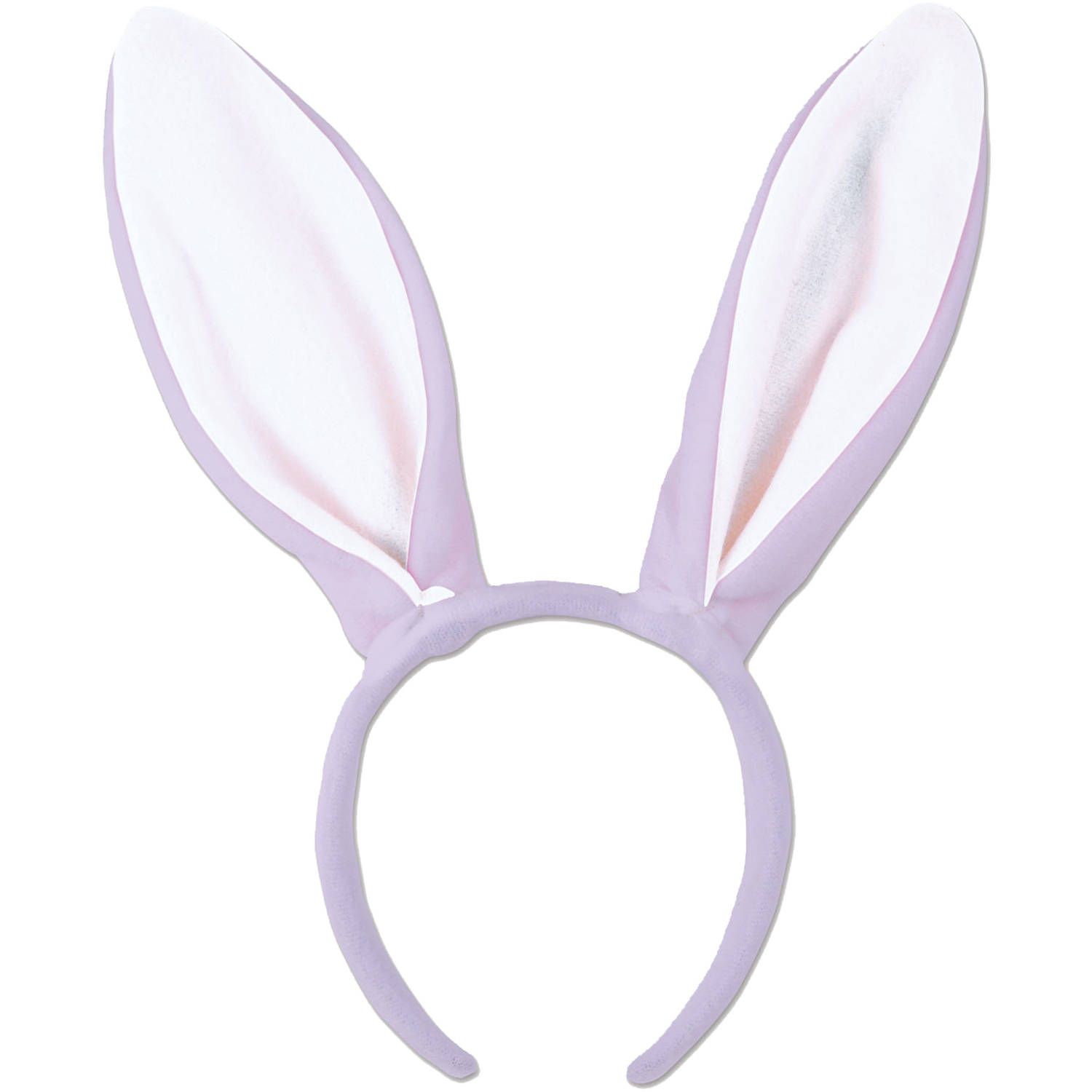 Lavender with White Lining Bunny Ears Adult Halloween Accessory | Walmart (US)