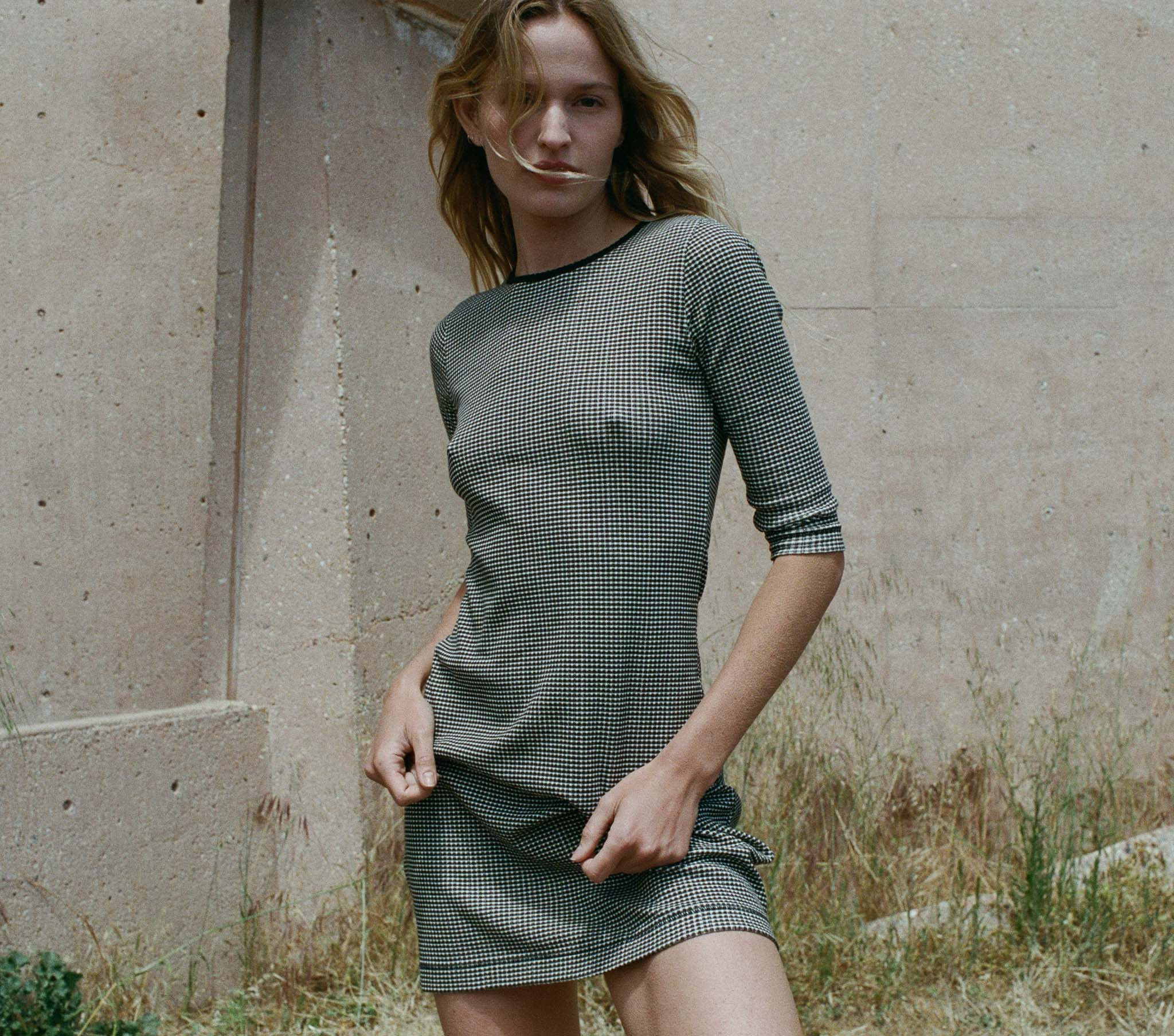 Carmen Dress - La Maddalena Gingham | DÔEN | DOEN