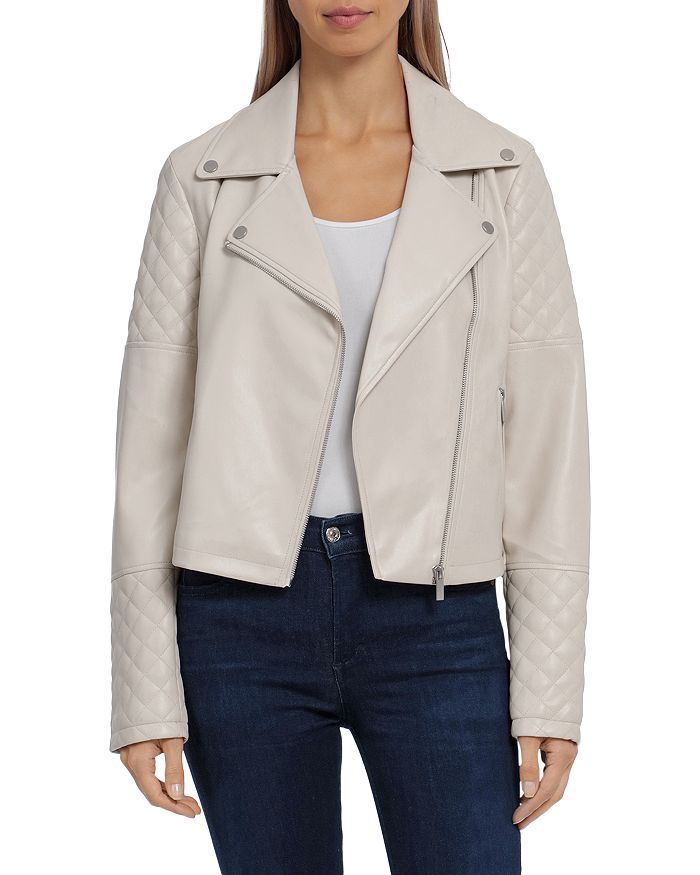Faux Leather Quilted Moto Jacket | Bloomingdale's (US)