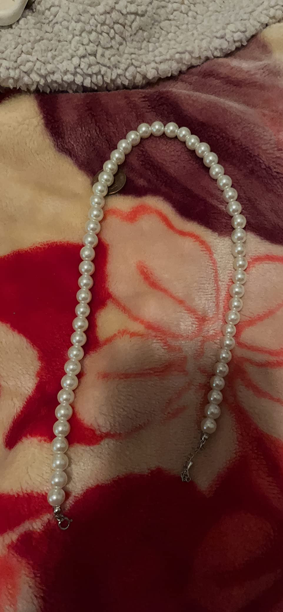 BABEYOND Round Imitation Pearl Necklace Wedding Pearl Necklace for Brides | Amazon (US)