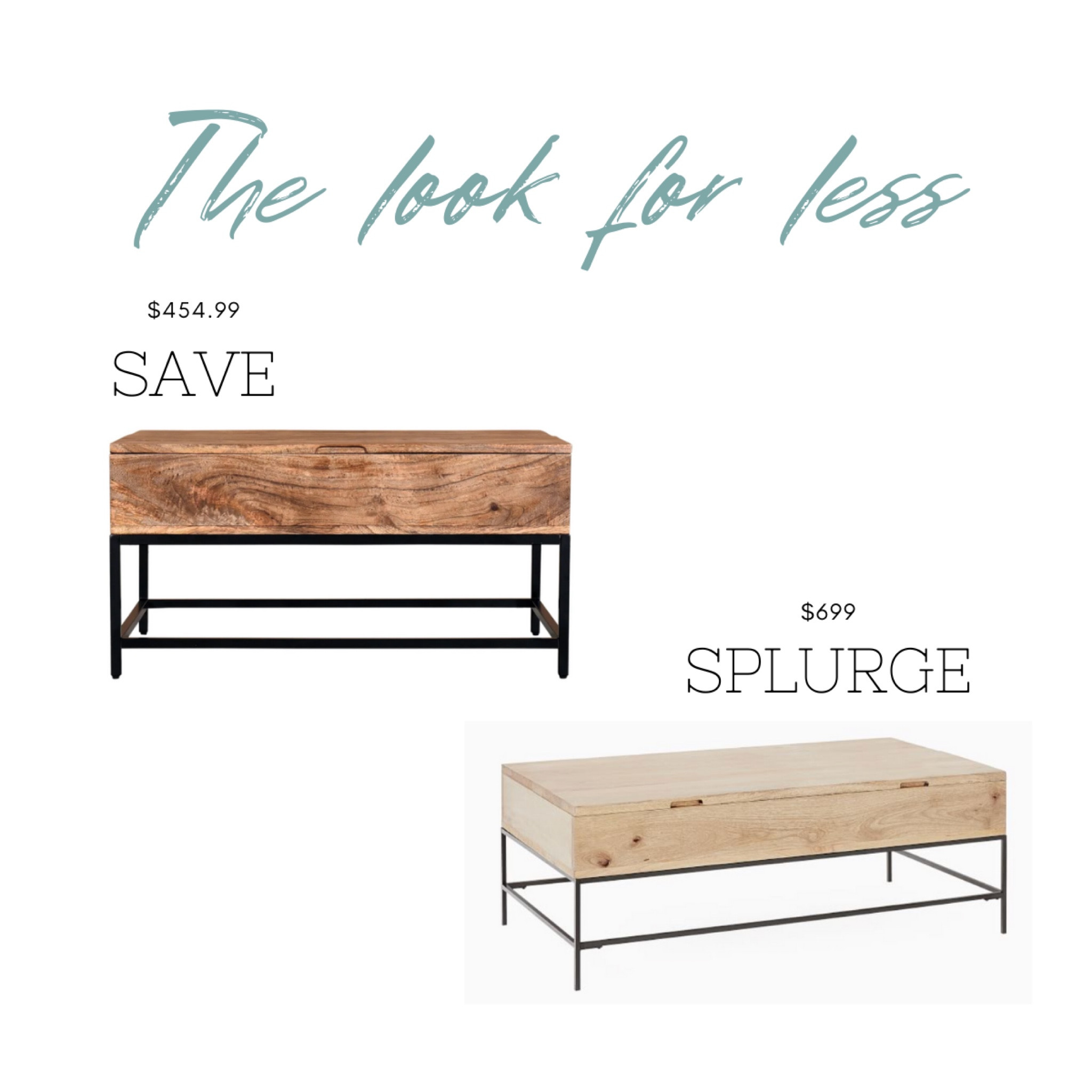 My wood and metal coffee table  

#LTKhome